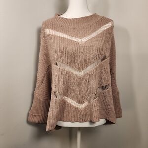 POL, Small Women's Taupe Knit Sweater